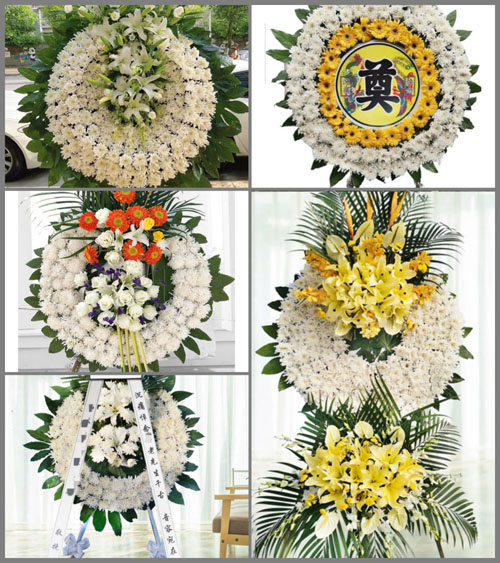 山东青岛即墨市田横镇中韩家屯村花圈速递
